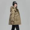 XueZhongFei Women's 90% Down Hooded Mid-Length Puffer Jacket