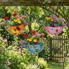 Decorative Umbrella Shaped Flower Pot Wall Mounted Hanging Flower Pot  Farmhouse