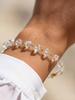 Fashion Transparent Irregular Crystal Beads Bracelet for Women Adjustable Stainless Steel Chain Wrist Exquisite Jewelry Gifts