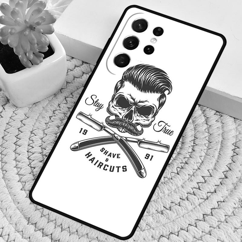 Barber Scissors Hairstylist Salon Phone Case for Samsung Galaxy note 10 pro S26 Ultra S23 S24 FE S25 S21 S22 PLUS Cover