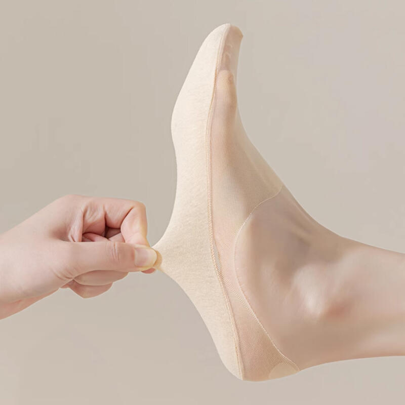 5 Pairs + 5 Pairs of Kins Women's Summer Slippers See-Through Fake Socks
