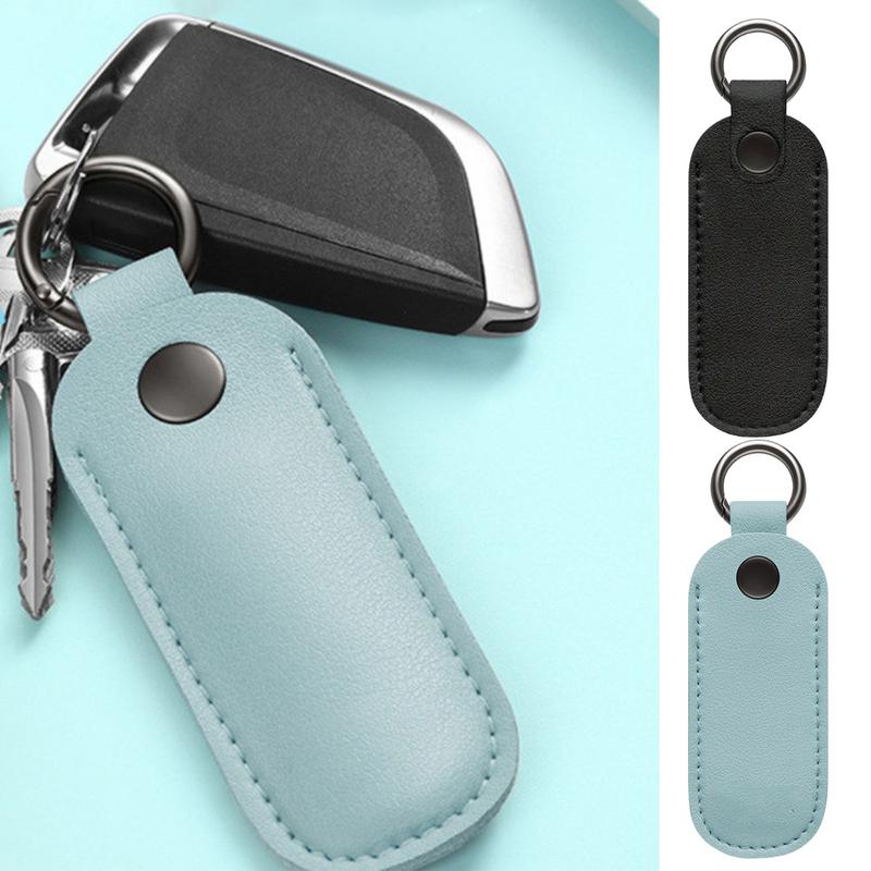 Leather U Disk Pouch Protective Cover Storage Bag USB Flash Drive Memory Stick Case Key Ring Holder Digital Accessories