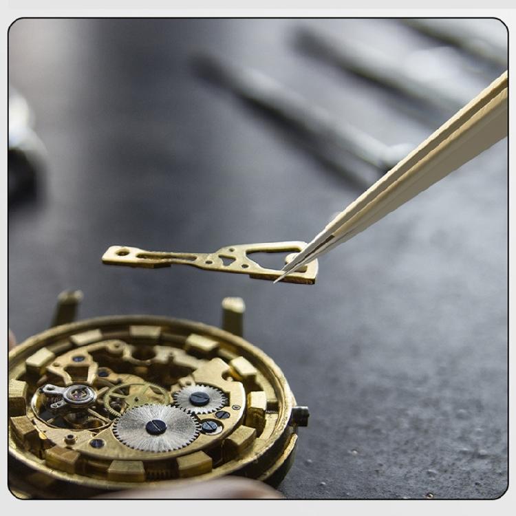 Anti Magnetic Brass Tweezer with Precisions Tip Watch Part Tweezer Horologist Tool for Jewelry Making & Watch Repair