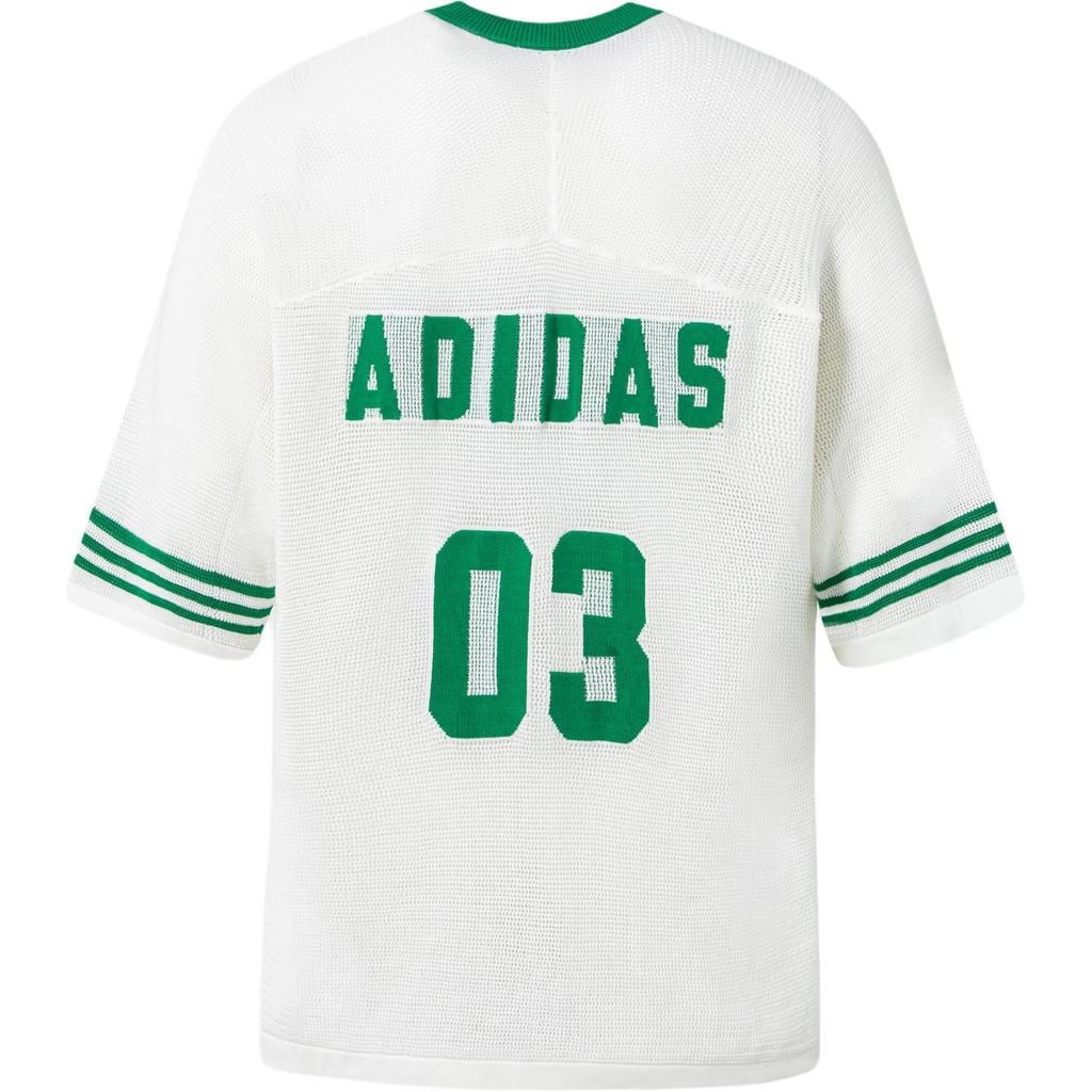 Adidas Originals Blockcore Short Sleeve Knit T-Shirt Unisex Tops White JL5974