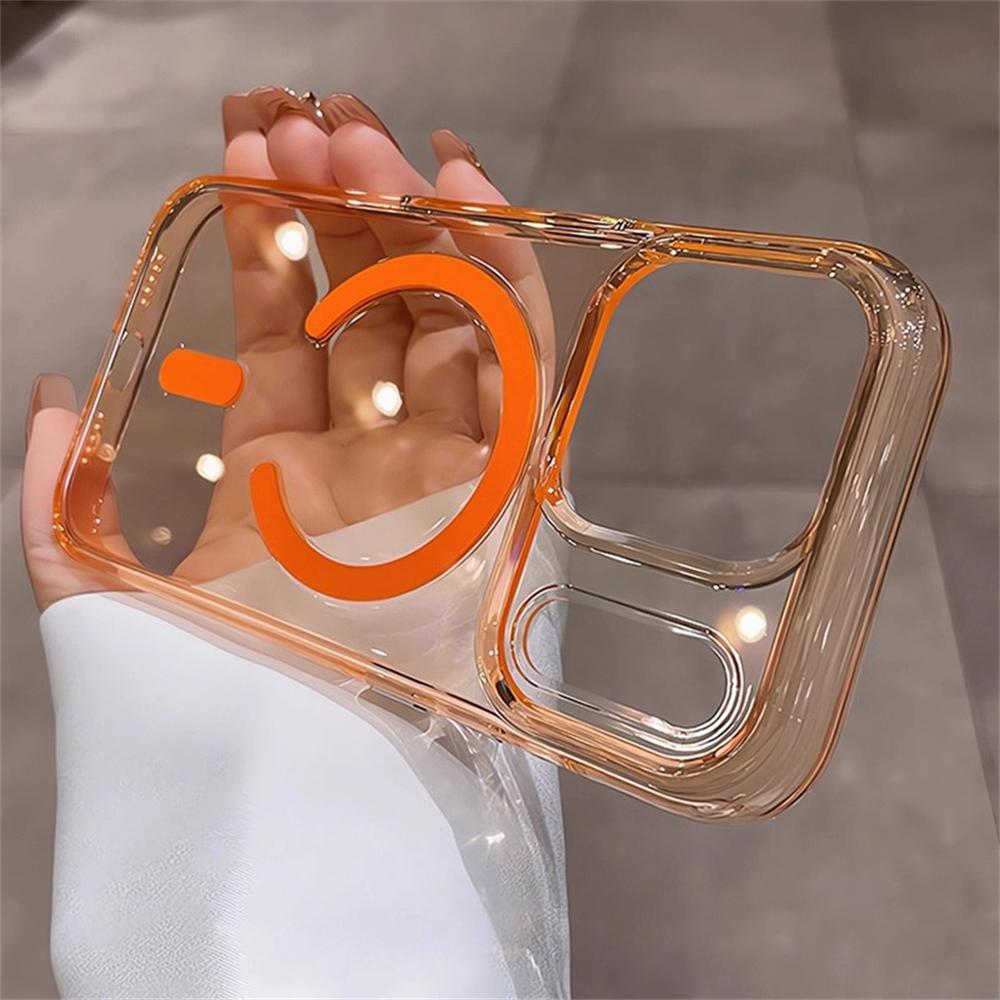 

Shockproof Camera Control Button For Magsafe Case For iPhone 17 Air 16 14 15 Pro Max Magnetic Wireless Charge Transparent Cover iPhone 15 Pro Max