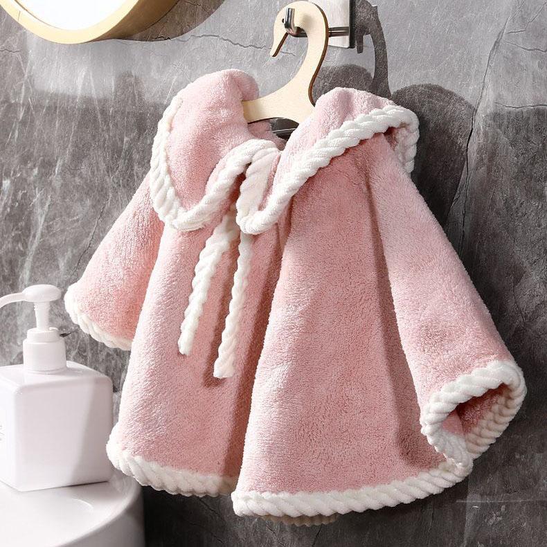 Hanging Towel Does Not Fall Off, Handkerchief Intervenes In Cartoon Children's Restroom, Cute Absorbent Cloth