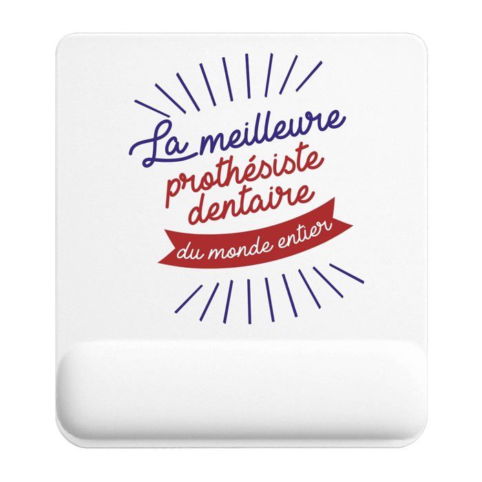 Tapis de souris - PLANETEE - Prothésiste Dentaire - 22x18 cm - 3 mm - Impression sublimation HD