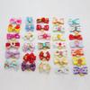 50/100pcs Cute Dog Hair Bows Dog Topknot Multicoloured Puppy Hair Bows Bright Flower Peals Pet Headwear Grooming Products