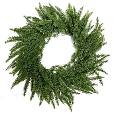 Artificial Simulation Green Plants, Norfolk Pine Needle Wreaths, Christmas Home Decoration, Thanksgiving Decoration