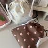 Cartoon Star Strawberry Pouch Drawstring Bag Large Capacity Portable Coin Purse Travel Essentials Makeup Storage Women'sbag Gift