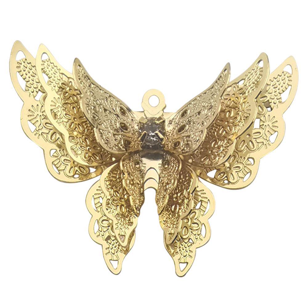 Multicolor Alloy Butterfly Pendant Charm Bracelet/Necklace