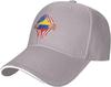 Torn Colombia Flag American Stars Stripes Baseball Cap Unisex Polyester Outdoor Golf Adjustable Sun Hat