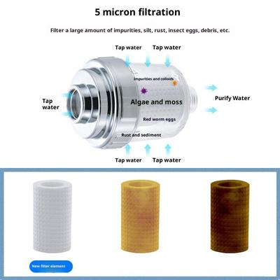 1 Pièce Kits Purificateur Sortie d'Eau Filtre Robinet Universel Cuisine Salle de Bain Douche Filtre Ménager Coton PP Filtre Haute Densité