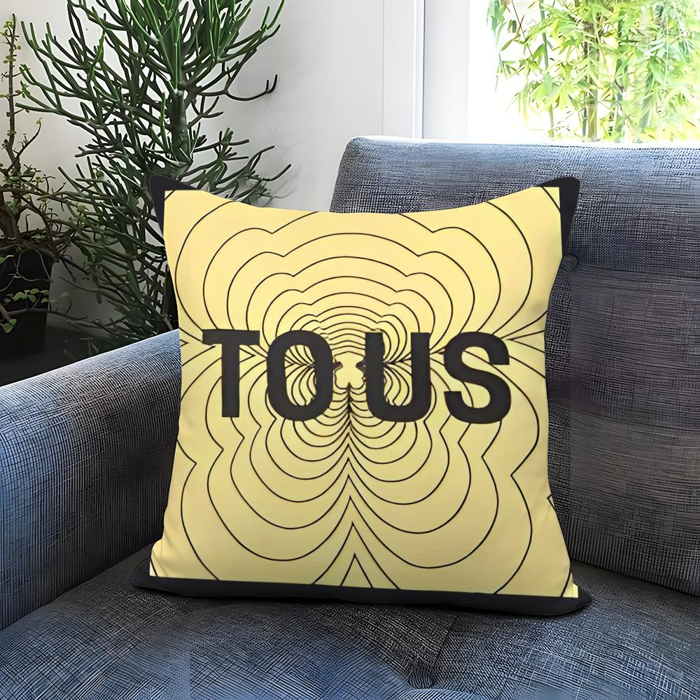 CRAFTED WITLOVE T-tousS Cushion Cover Comfortable Reversible Pillow Cover Ideal for Car Sofa Bedroom & Beyond
