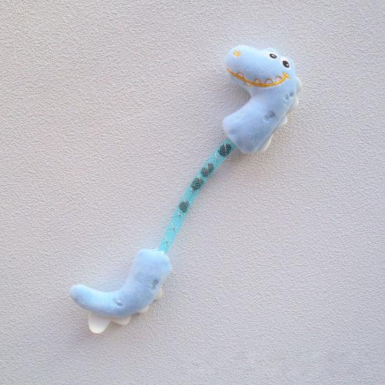 Plush Dinosaur Cat Toy Interactive Cat Chew Bite Toy with Natural Fruits Self Play Kicker??Toy for Indoor Cats Kittens