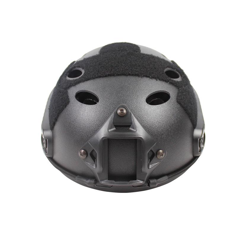 Tactical Military FAST Helmet - Simple Game CS Rail, Oval No-Hole Design for Outdoor Use