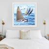 Diy 5d Painting Sea Diamond View Diamond Embroidery Navigation Cross Stitch Full Round Drill Home Decor Manual Art Gift