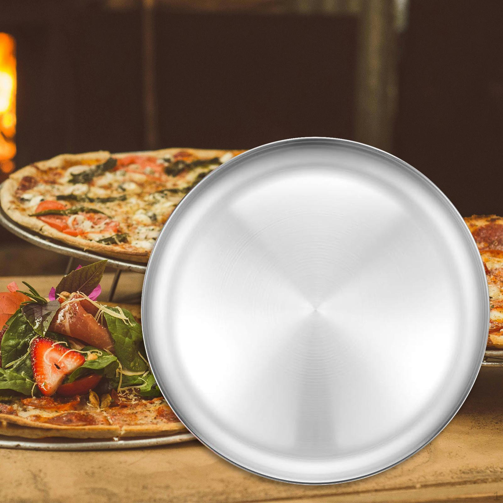 

Металлическая обеденная тарелка для использования на кухне, безопасна для мытья в посудомоечной машине, легкая и прочная 26CM