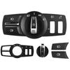 For BMW 5 7 Series F10 F11 F18 F01 F02 F04 5GT F07 X3 F25 X4 F26 2009-2018 4Pcs Headlight Control Switch Panel Cover