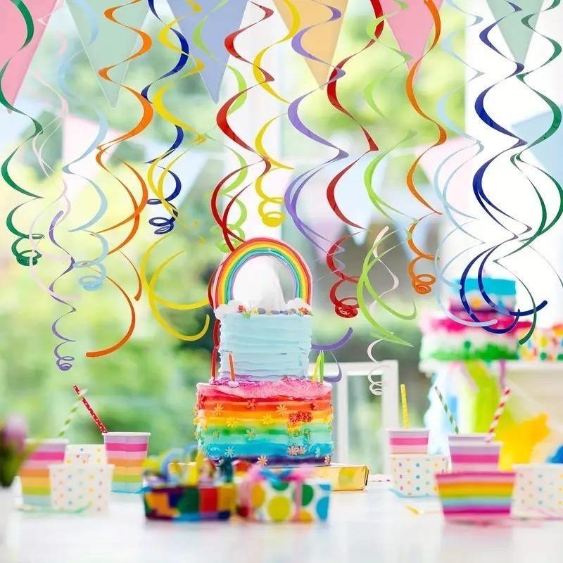 6 BUC/spirală Decorațiune Suspendată Decorațiune Suspendată Creativă Decorațiune Suspendată în Tavan Paiete DIY Recuzită Nuntă Petrecere de Ziua de Naștere