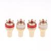 2/4Pcs Rca Jack Plug Copper Gold Plated Cmc Rca Socket For Speakers Terminals Audio Wire Connectors Accessories