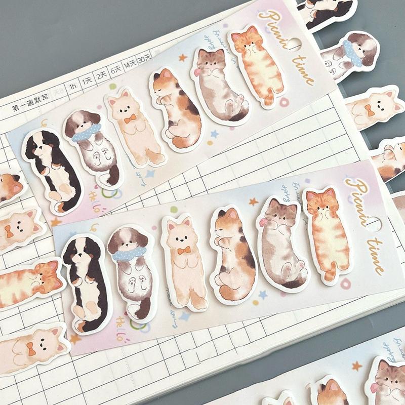 Cute Cartoon Animal Ass Sticky Notes Page Marking120Sheets Dog Cat  Hip Memo Pad Notepads Thick Paper School Office Stationery