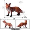 Wild Jungle Animal Models: Mini Pig, Deer, Fox, Squirrel, Elk & Raccoon Toys