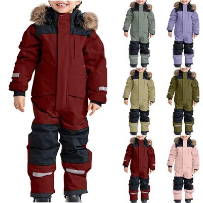 Outdoor Windproof Waterproof Thickened Warm Children's Ski Suit