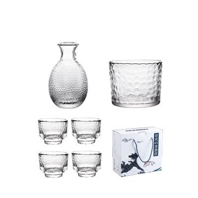 

Sake Pot Sake Set Wine Dispenser Japanese Glass Bar Sets Chinese Baijiu Soju Shot Whisky Glass Flask Barware Gift Wine Decanter