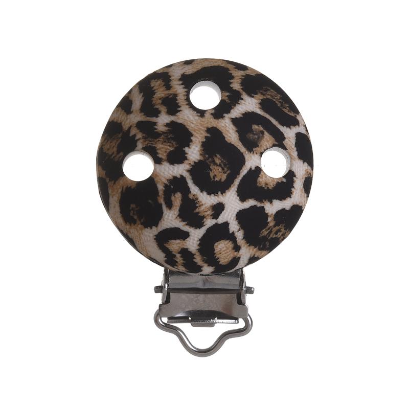 3 Stück 38x50mm Leopard Herzform Silikon Schnullerclip DIY Baby Zahnen Beißring Halskette Perlenwerkzeug Pflege Geschenk Zubehör