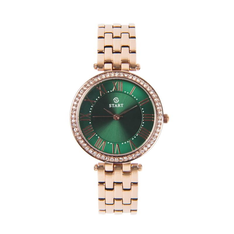 Start Moda kadın saati Kuvars İzle Zarif Roma Alfabesi Kadran Metal kadın saati Çeşitli Renkler