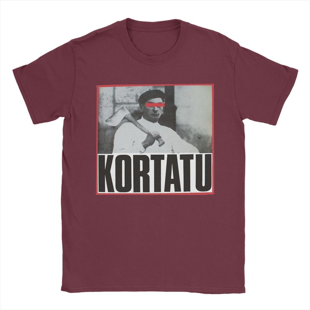 Unisexs Band Kortatu Event T Shirts Pure Cotton Clothes Vintage Short Sleeve O Neck Tees Plus Size TShirt