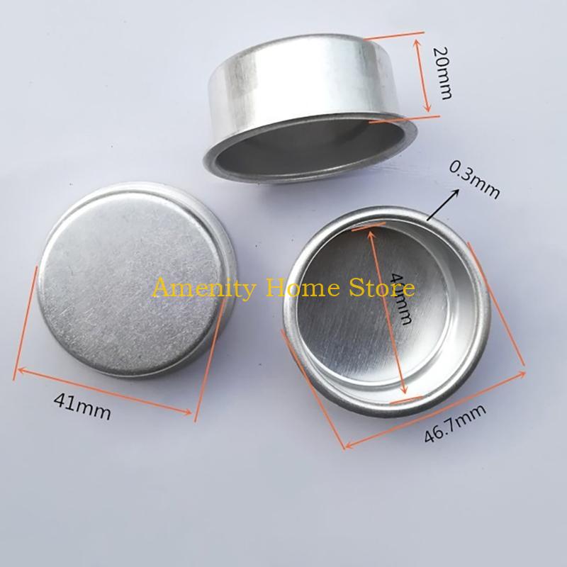 F26C Pack of 30 Candle Tins Jar Cups for DIY Candle Making Aluminum Round Containers Tealight Bases for Creative Projects