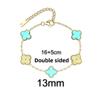 13MM Titanium Steel Four-leaf Clover Bracelet Small Fresh Fashion Petals 18K Does Not Lose Color Ladies Bracelet