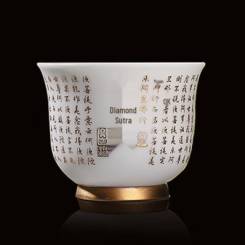 Cha Xun Mutton-Fat Jade-like Porcelain Master Tea Cup