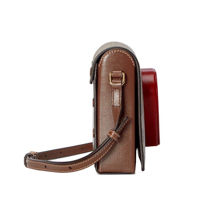 GUCCI Valentine's Day Collection Canvas With Leather Messenger Bag Shoulder Bag, Crossbody Bag Mini Women's 637048-HUHIS-8404