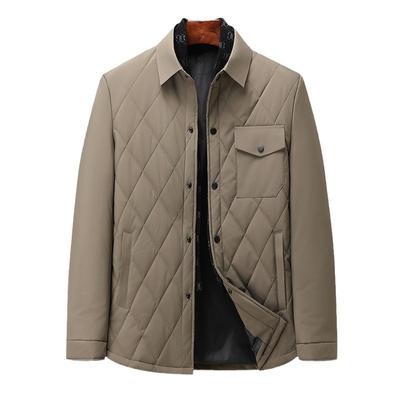 Cotton Coat Men's Mid-length Warm Casual Cotton Coat Middle-aged Men's Padded Jacket Dad's Jacket