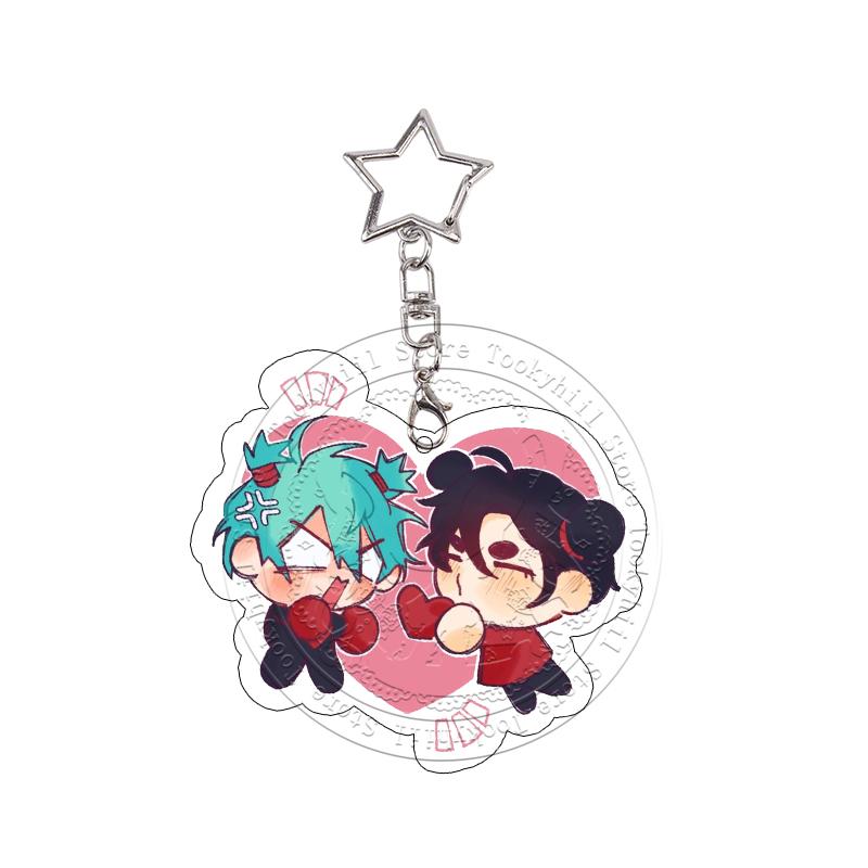 Alien Stage Acrylic Keychain Set Kawaii Exquisite Student Mizi Ivan & Till Luka Keyring Bag Pendant Charms Ivan Festival Gift