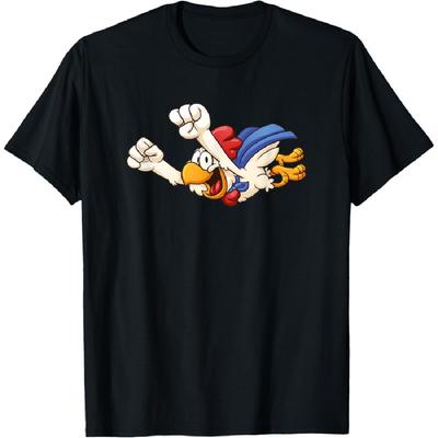 Fun Super Flying Chicken Funny Farm Gift Poultry Kids T-Shirt