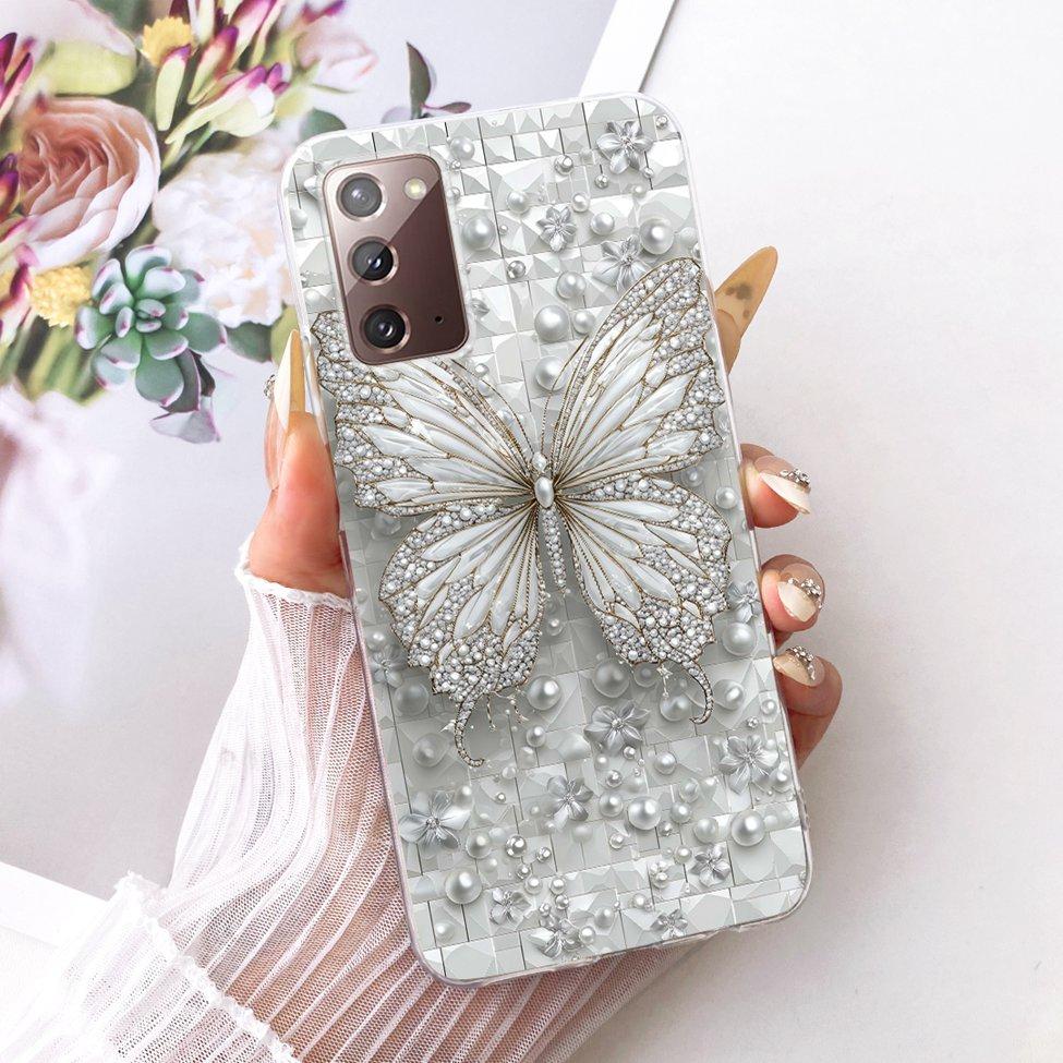 Clear For Samsung Galaxy Note20 5G Case Fashion Fashion Funny Cute Painted Cover For Samsung Note20 5G SM-N981B SM-N981W Casing
