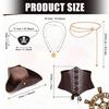 5 Stuks Halloween Piratenkostuum Accessoires Piratenhoed Middeleeuws Korset, Ooglapjes Ketting Tailleband voor Dames Meisjes