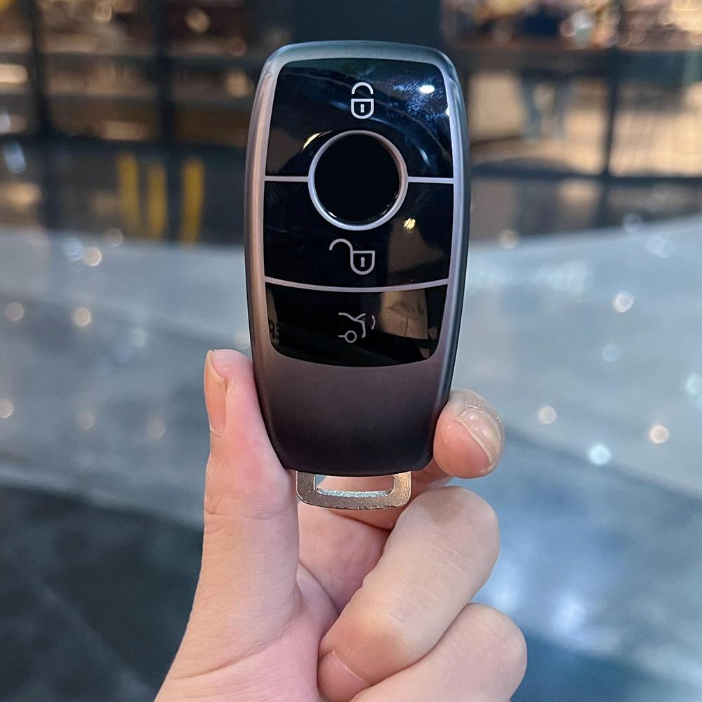 

Grey Tpu Car Remote Key Case Cover Shell For Mercedes Benz A C E S G Class Glc Cle Cla W177 W205 W213 W222 X167 Amg Accessories