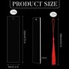 Clear Acrylic Bookmark with Tassel - Creative DIY Pattern, Erasable and Rewritable with Water-Based Pen