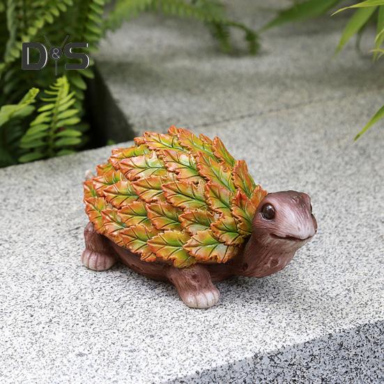 Zahradní list Zvíře Figurka Želva Sova Veverka Králík Liška Ptáček Ježek Šnek Socha Pryskyřice Plastika Zvířátka Dekorace Dvůr Ornament