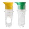 2Pcs Manual Lemon Squeezer Fruit Juicer with Built-in Filter BPA-Free Citrus Juicer with Lid Portable Lime Juicer