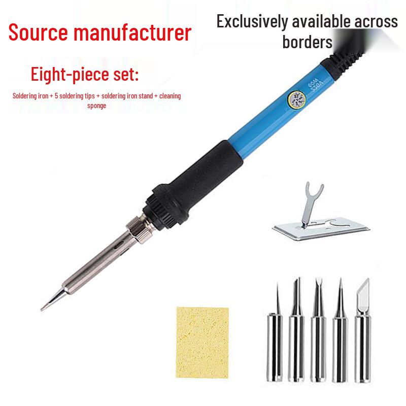 Adjustable 60W Electric Soldering Iron Kit for Household and Repair Use