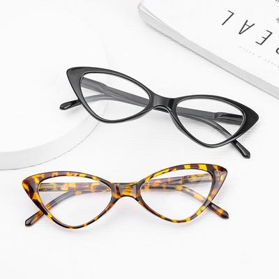 HD Lens Eyeglasses Magnifying Eyewear Clear Lens Cat Eyes Presbyopia Eyeglasses Reading Glasses