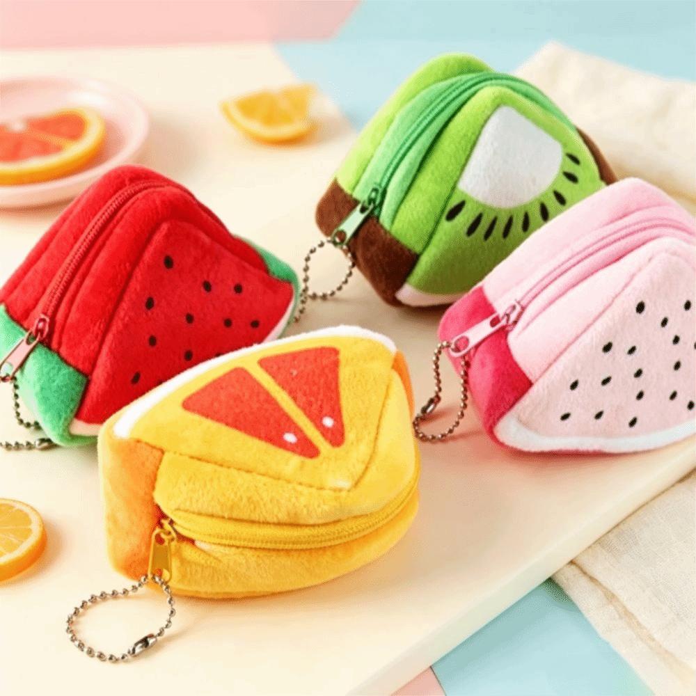Soft Plush Coin Purse Zipper Pouch Plush Coin Pouch Cute Plush Earphone Bag Kids