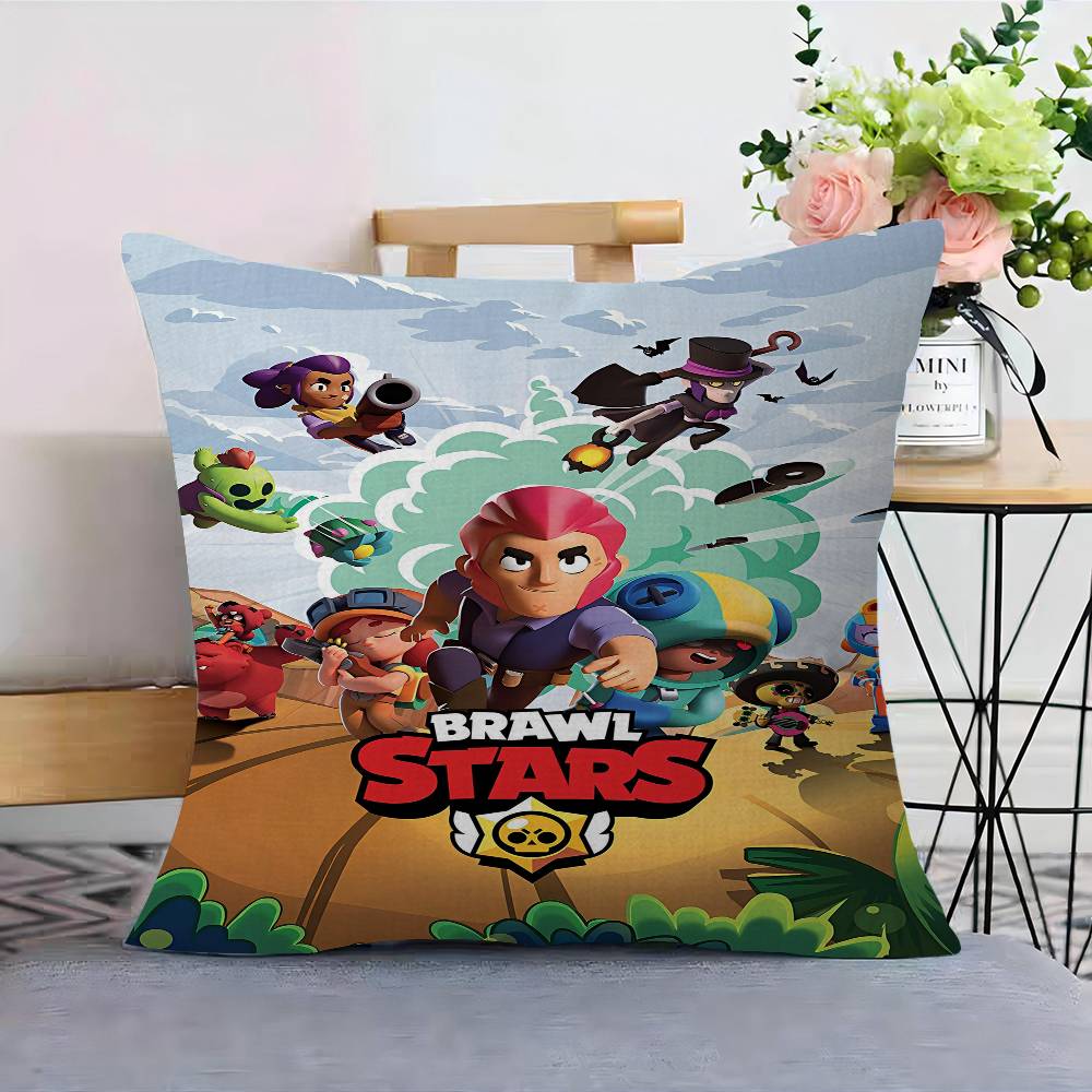 Game B-Rawl Game S-Stars Anime Cushion Cover Decorative Pillow Sofa Home Decor Case Pillow Cases