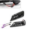 2pcs Car LED Dynamic Turn Signal Light,Smoke Black Lens Yellow LED Dynamic Side Marker
